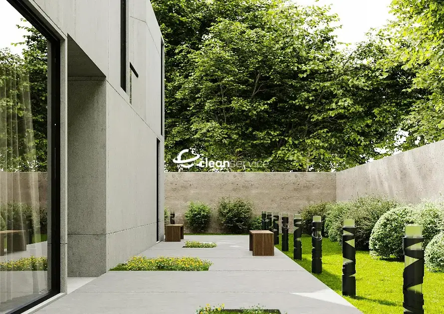 დეკორატიული ეზოს მოწყობა